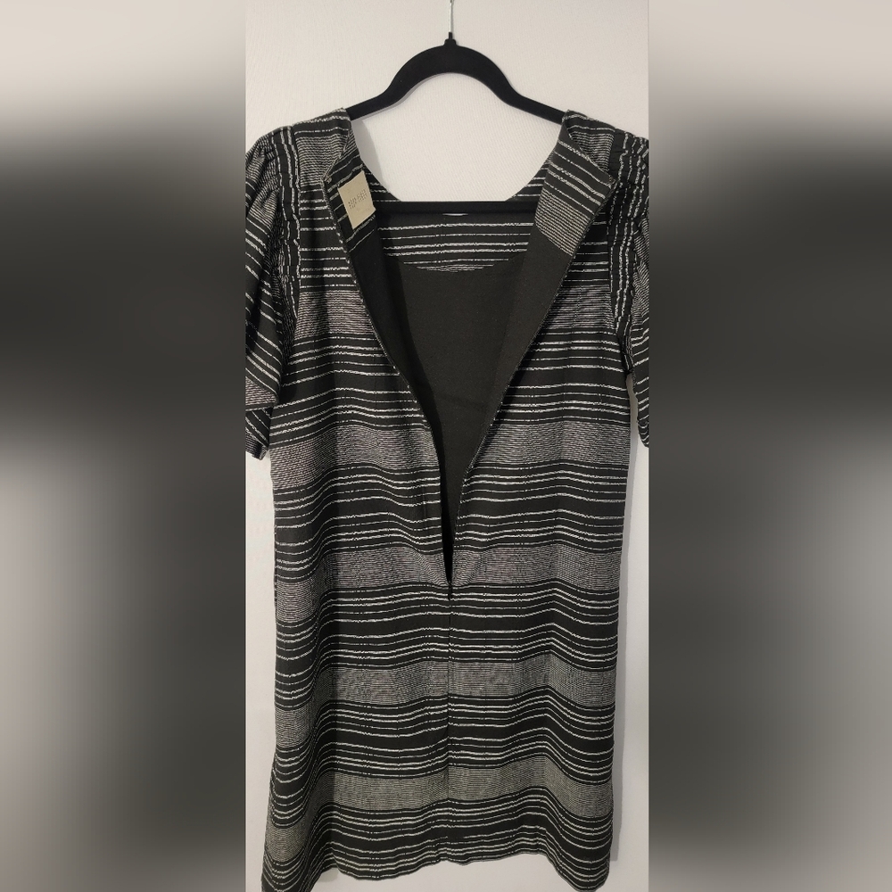 Moon River Black and White Striped Dress Size M - Picture 6 of 7